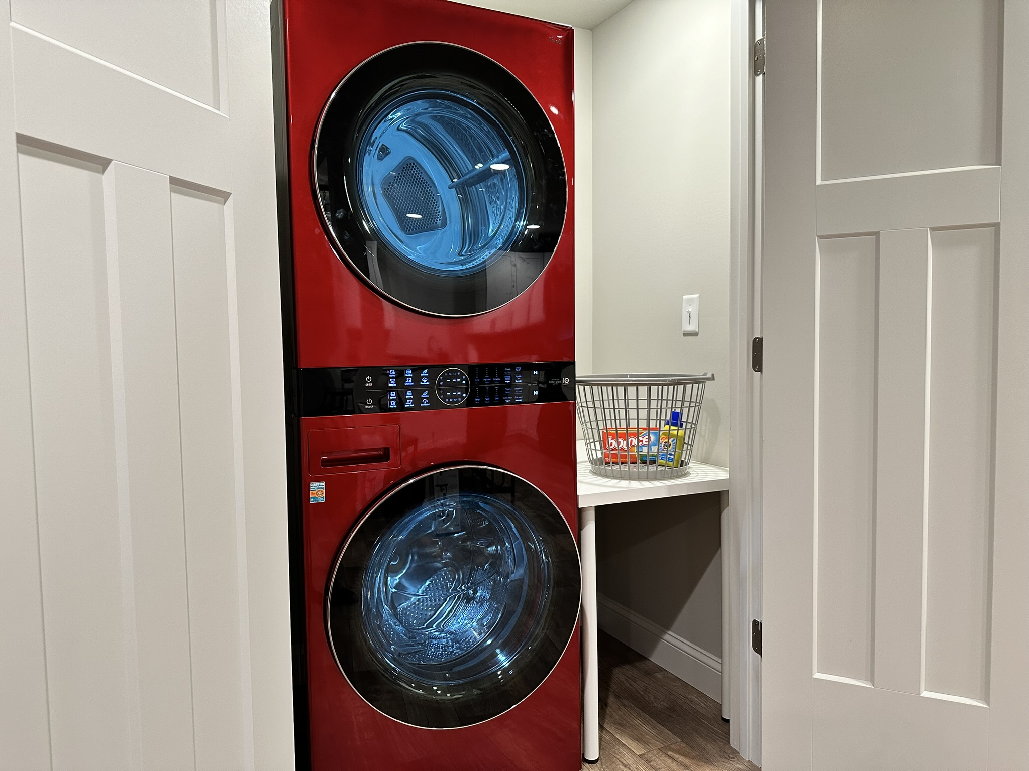 High-End LG Washer & Dryer w/ Steam Function.
