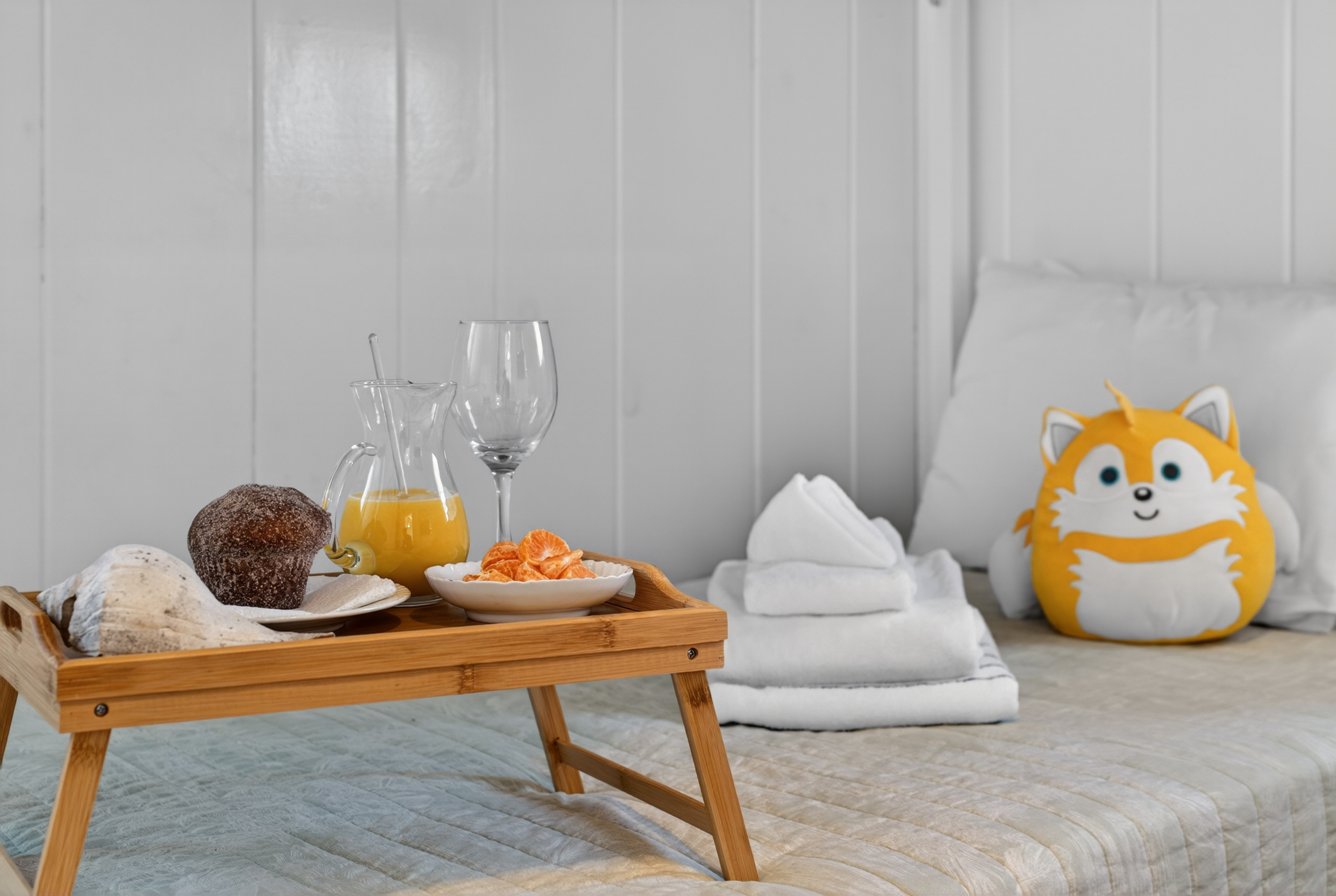 Cozy secondary sleeping space featuring twin bunk beds and efficient layout.
