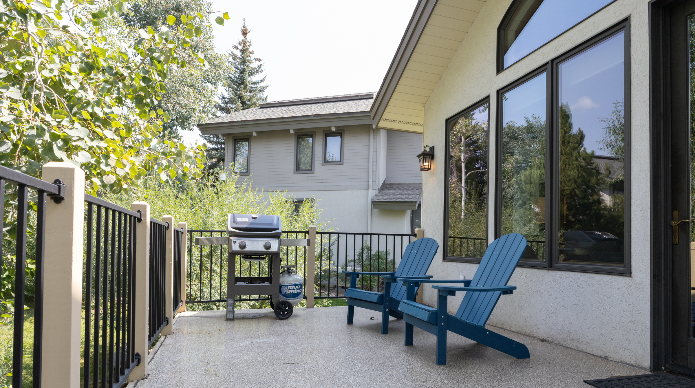 Outdoor Patio with Gas Grill