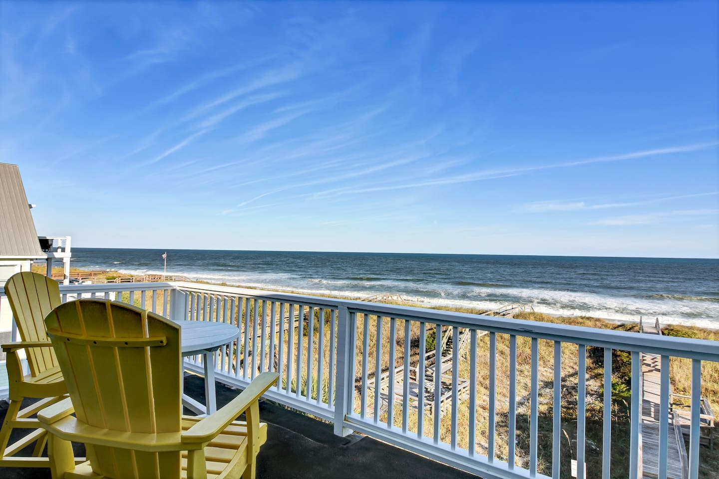 Ocean view balcony accessed from living area