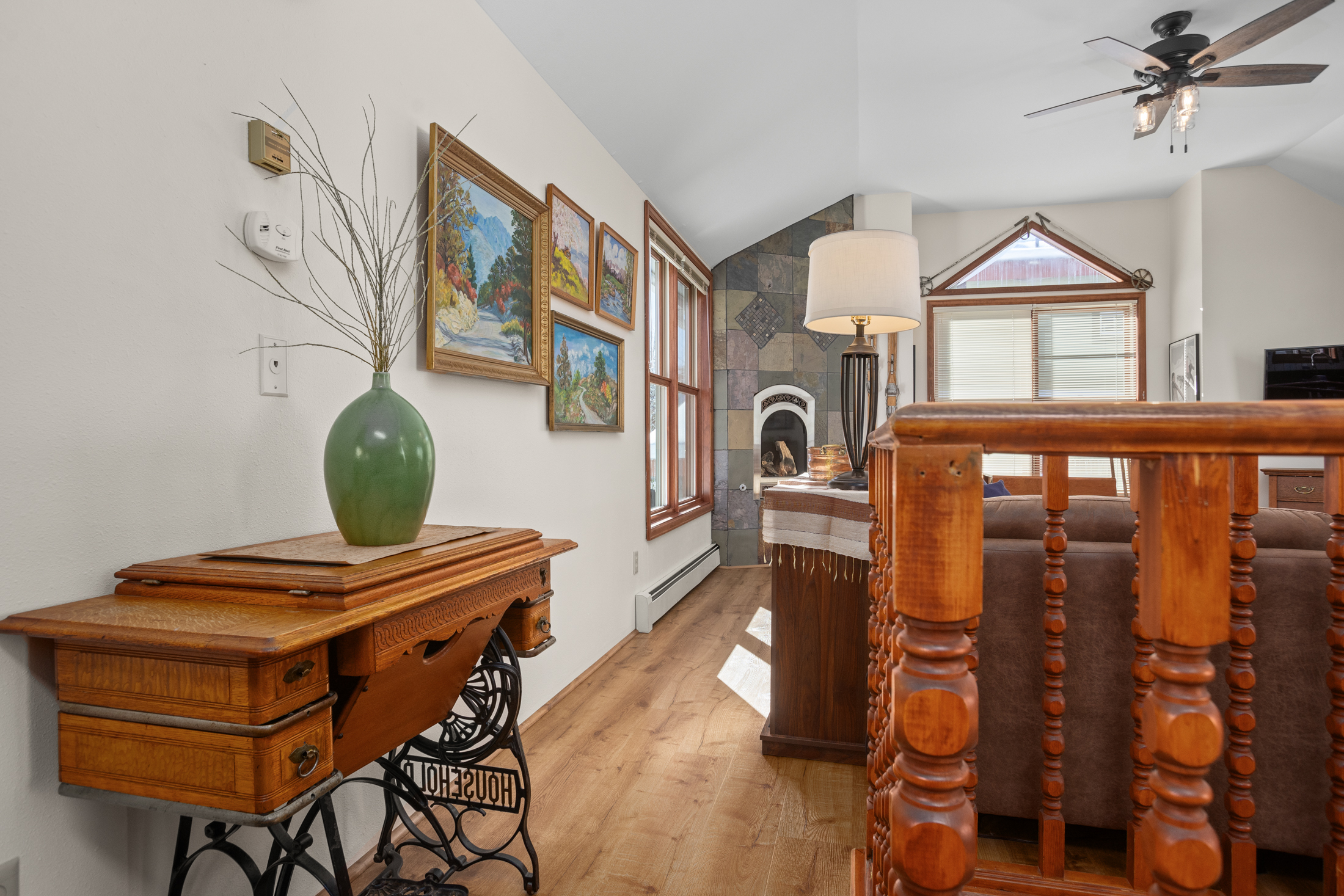 Looking From Kitchen to Family Room
