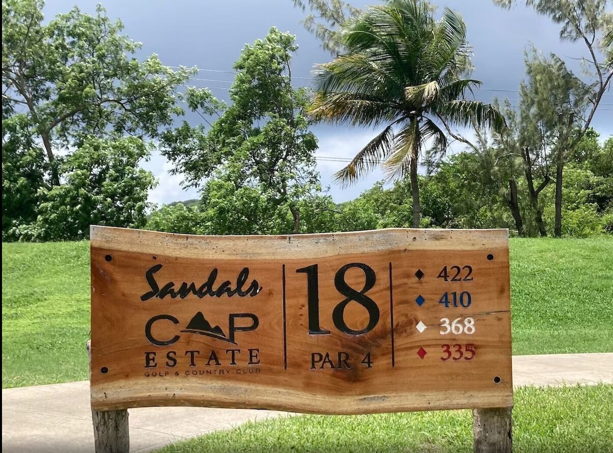 Sandals Golf Course Just Steps Away