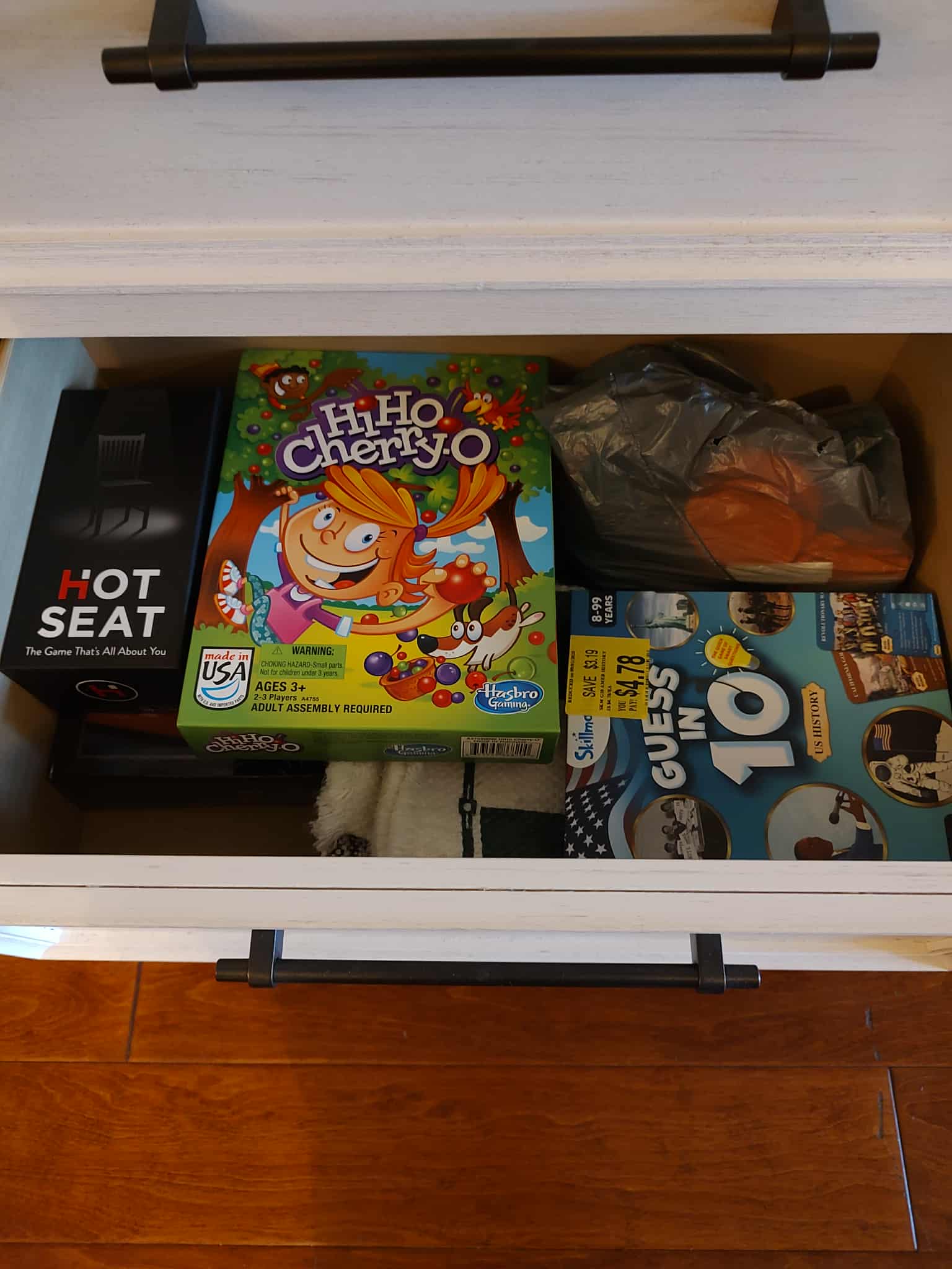 Don't forget to check out the game drawer located in the dinette cabinet.