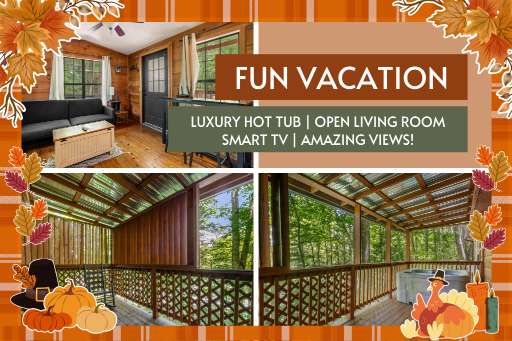 Kick back in the open living room with a smart TV and easy comforts