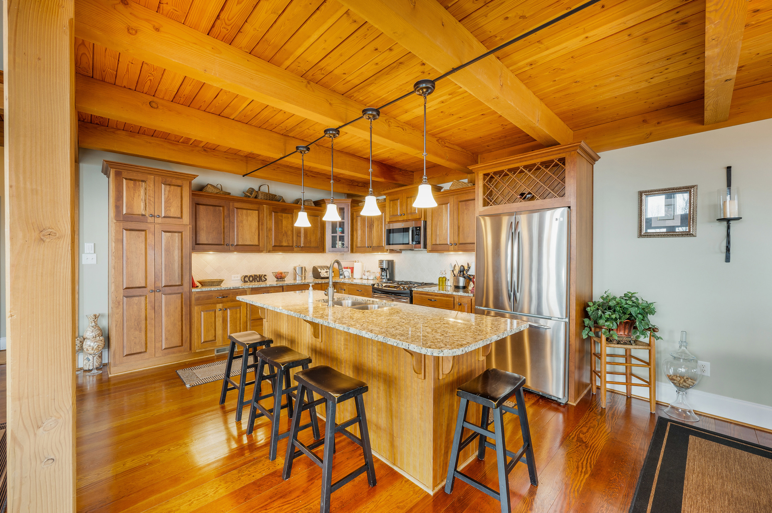 Fully stocked kitchen