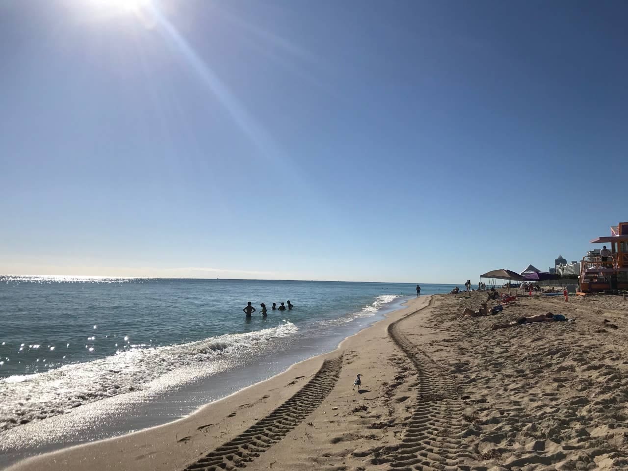 Beach in the morning, perfect for a walk on the sand or a quick swim before the day starts