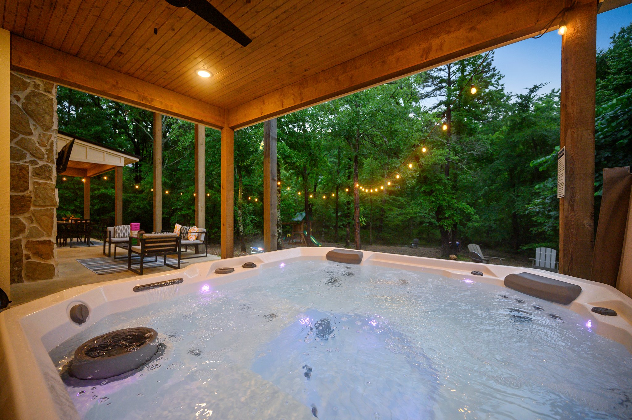 Your view from the hot tub 