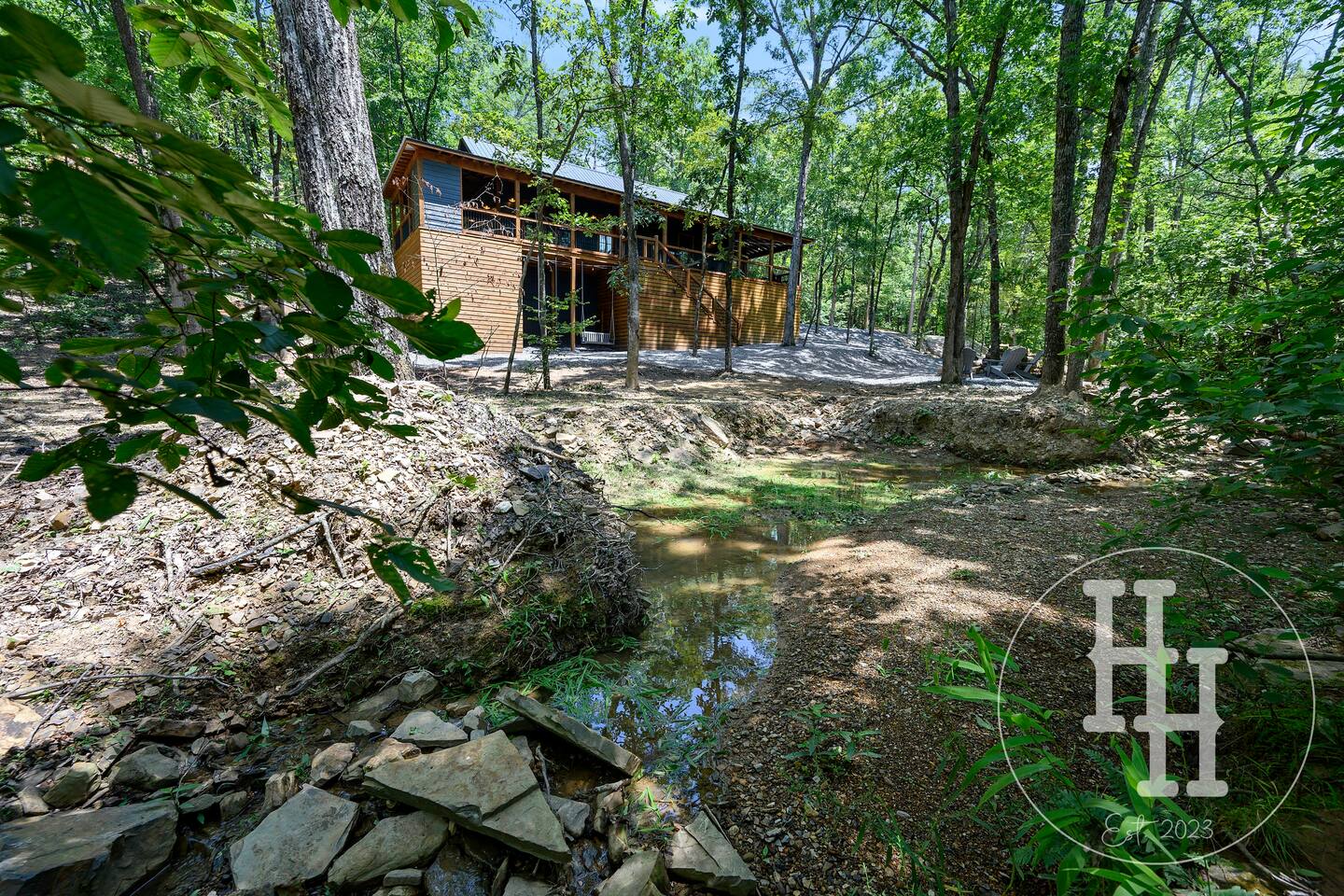 Spend the afternoon watching frogs, crawdads, and other animals in the creek.