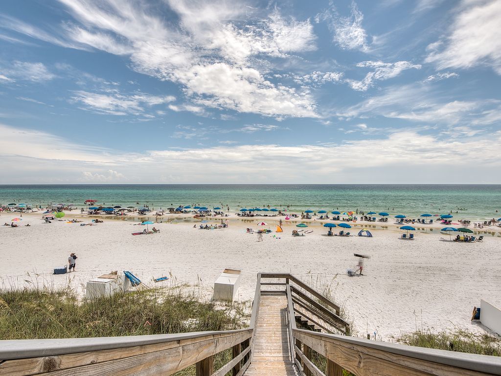 Walk down to the beach via your access. 