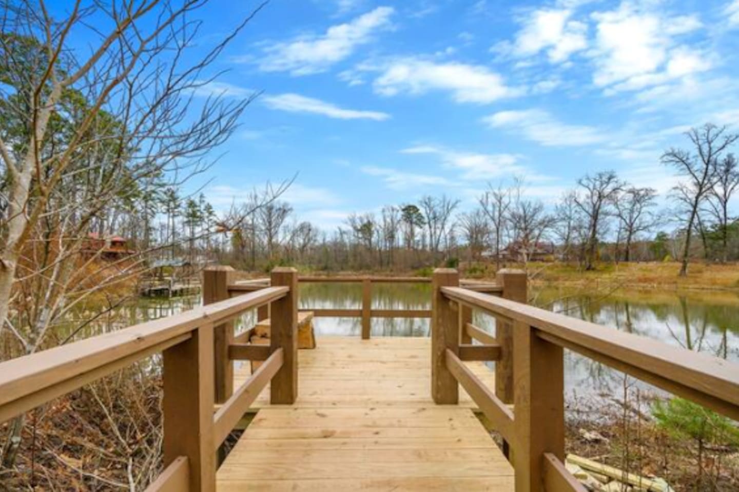 Stroll down the boardwalk to the water's edge