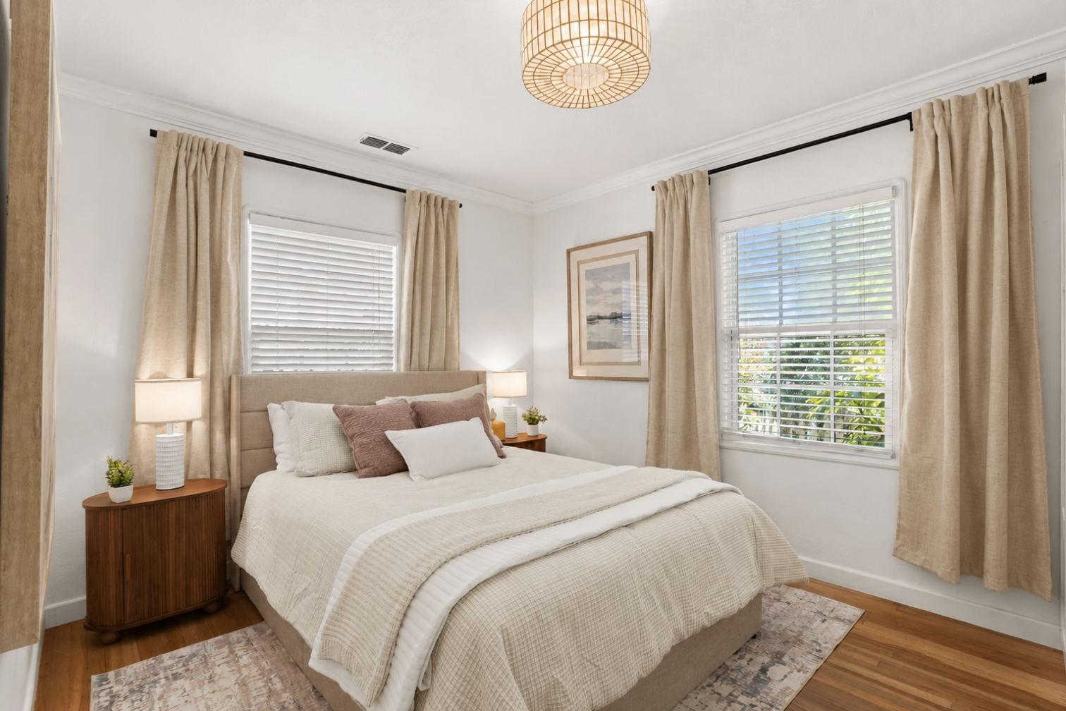 Relax and recharge in this tranquil queen retreat