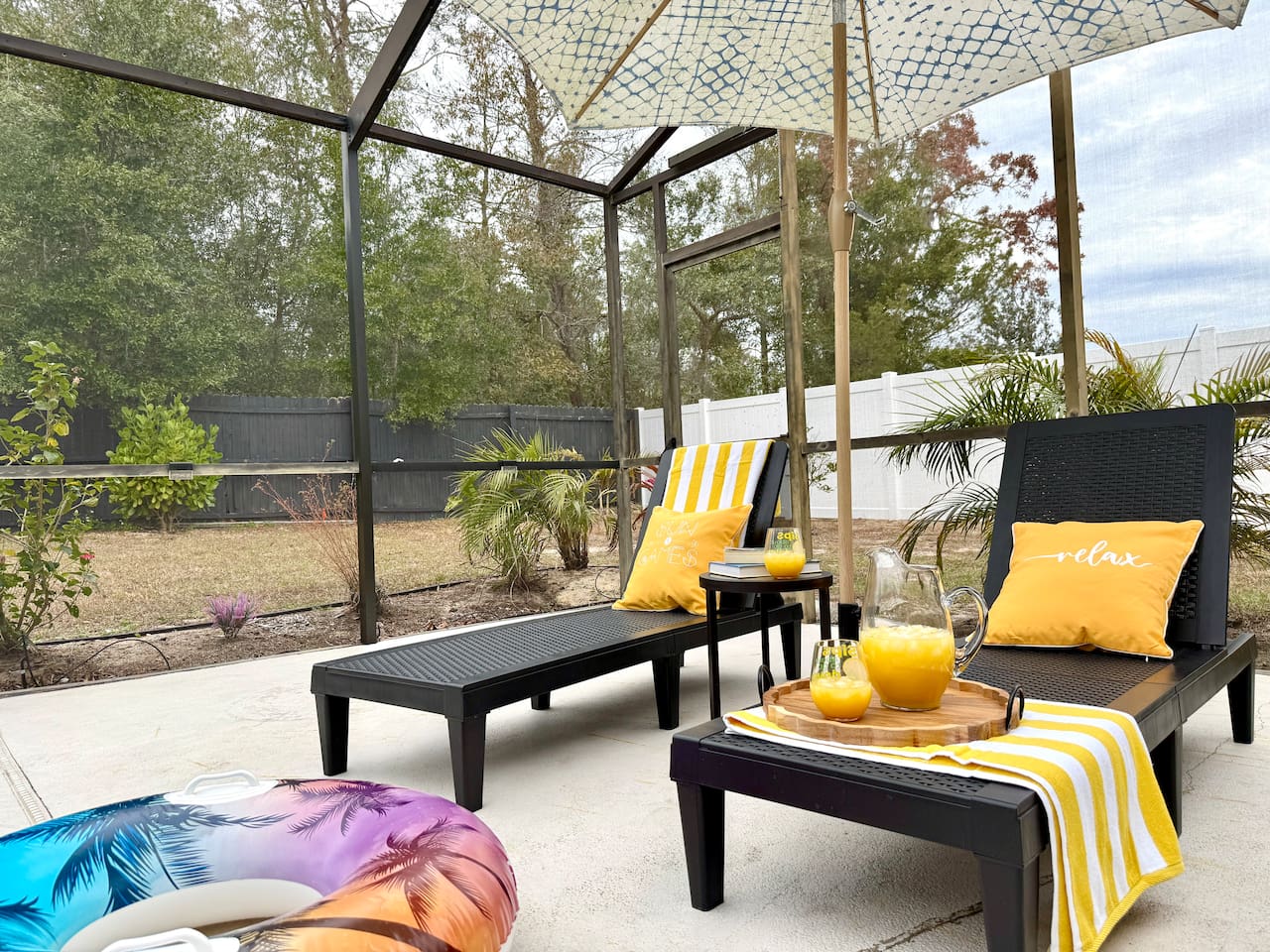 Relax by the pool and catch some sun!