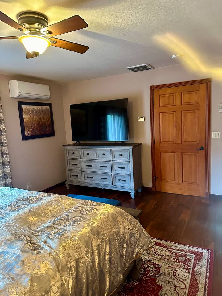 Master bedroom with private bathroom 