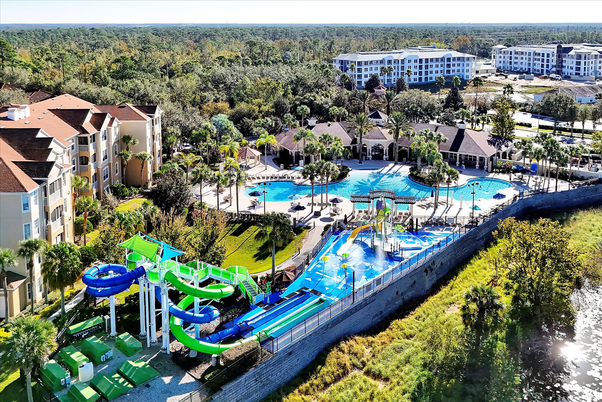 Free Access to community pool, dueling slides & splash pad