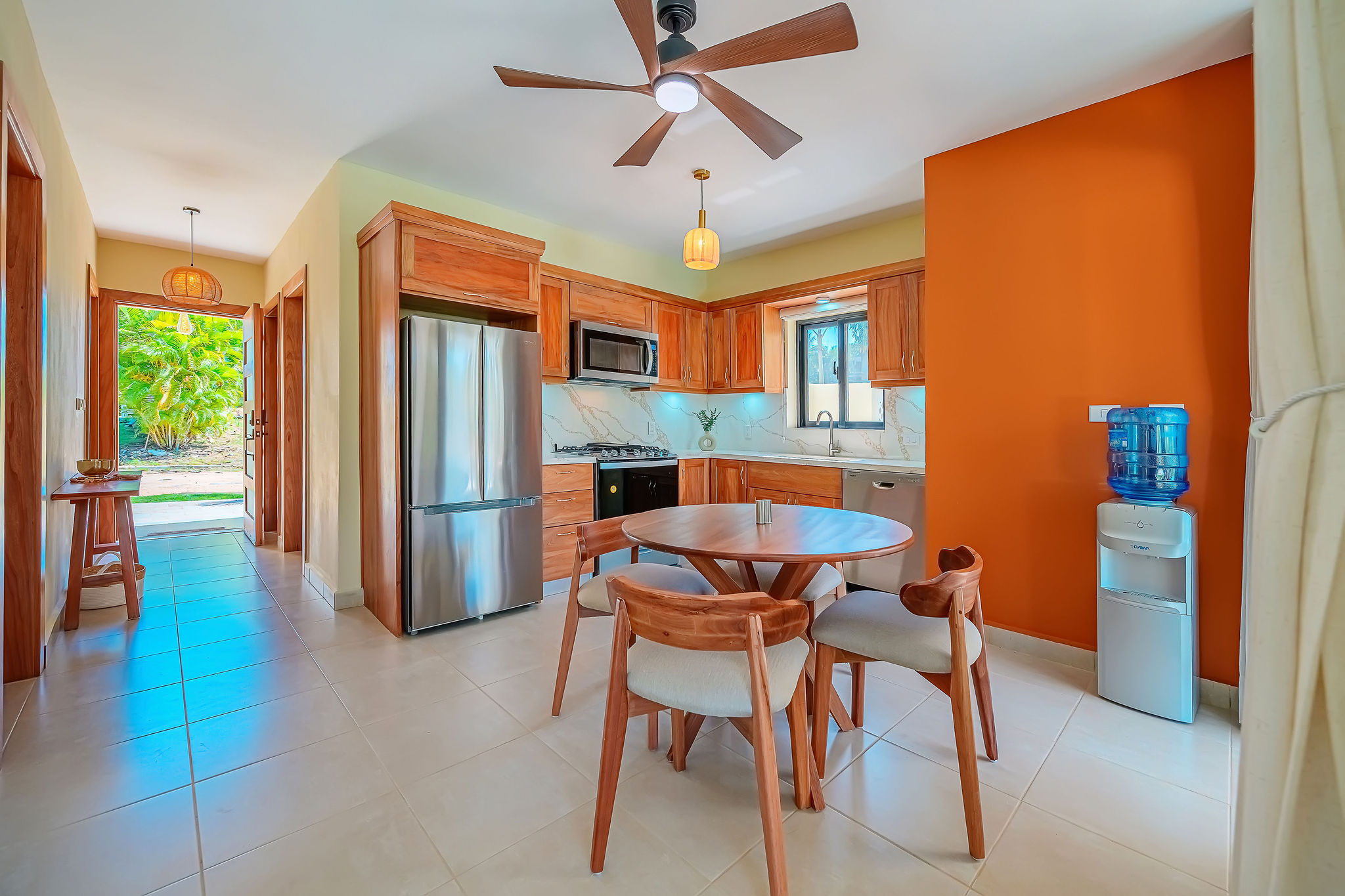 Kitchen and dining area