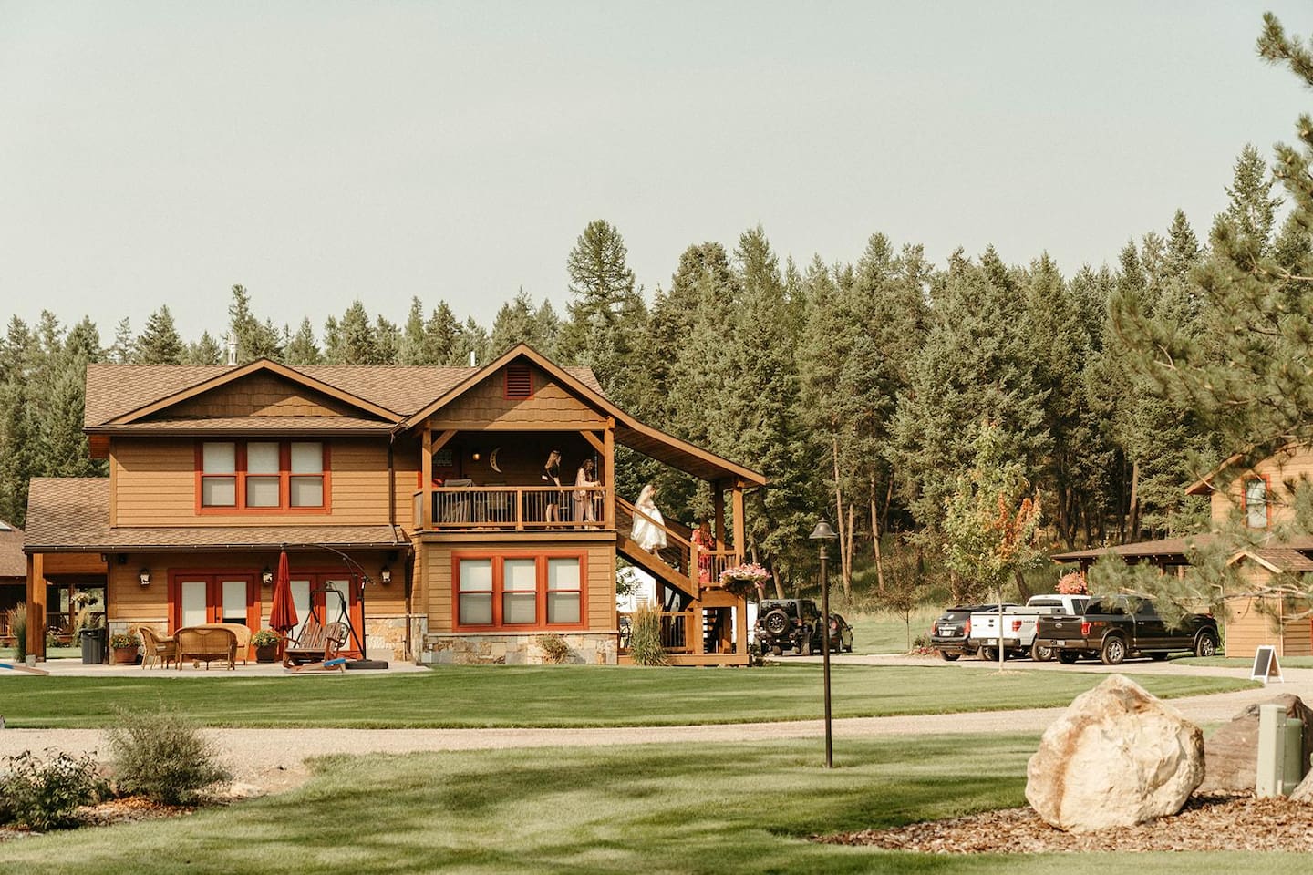 Deer Moon is upstairs