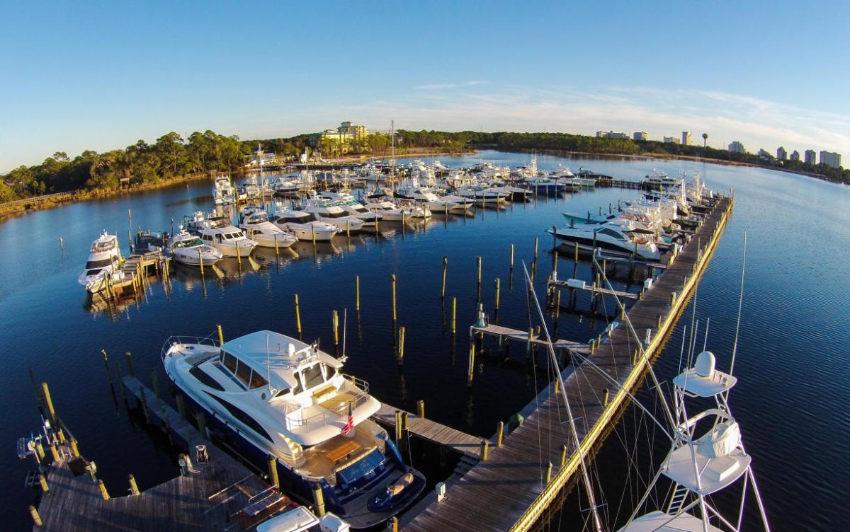 Baytowne Marina on Choctawhatchee Bay, a short walk from Baytowne Wharf