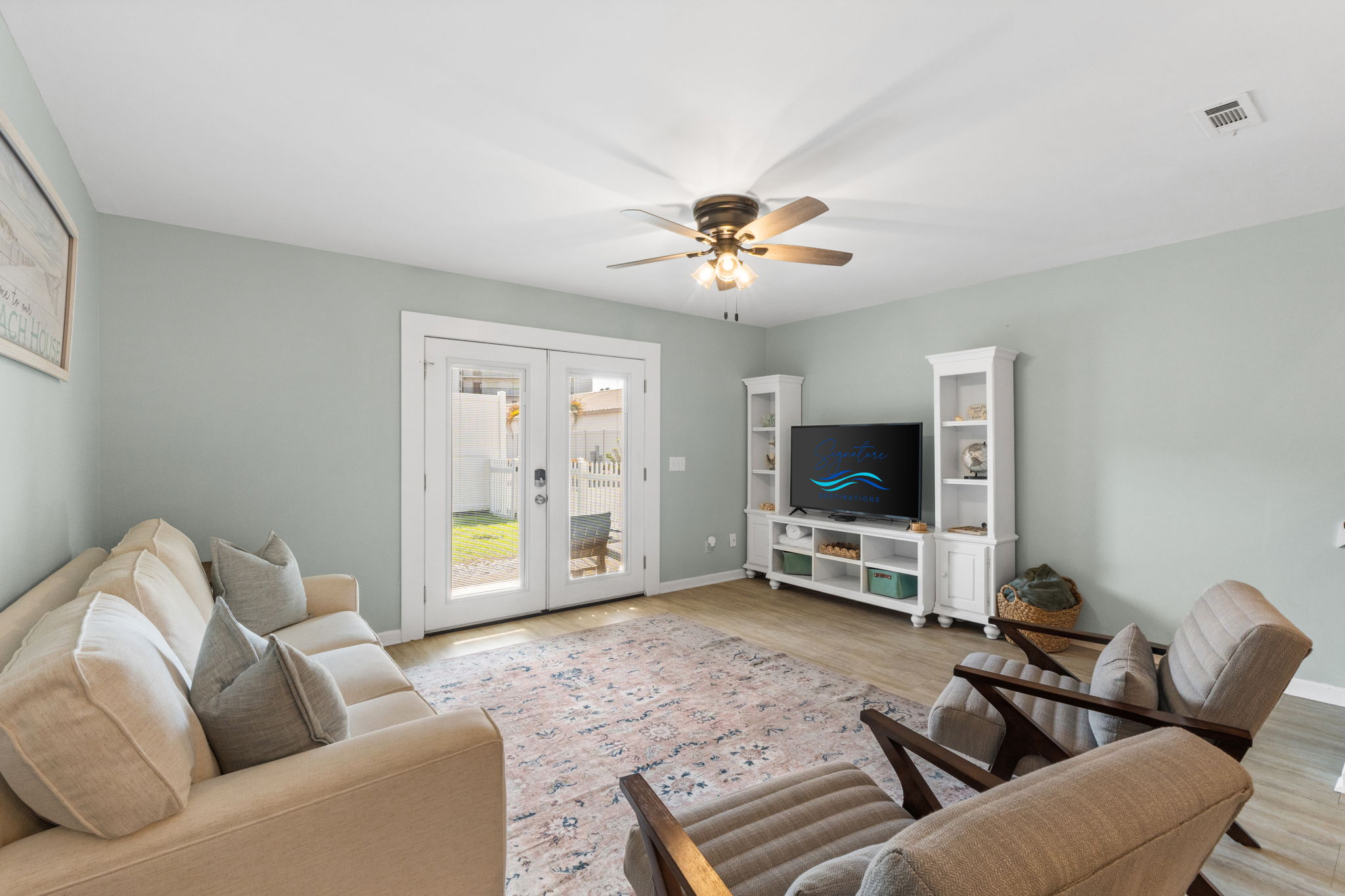 Living Room with Queen Sleeper Sofa