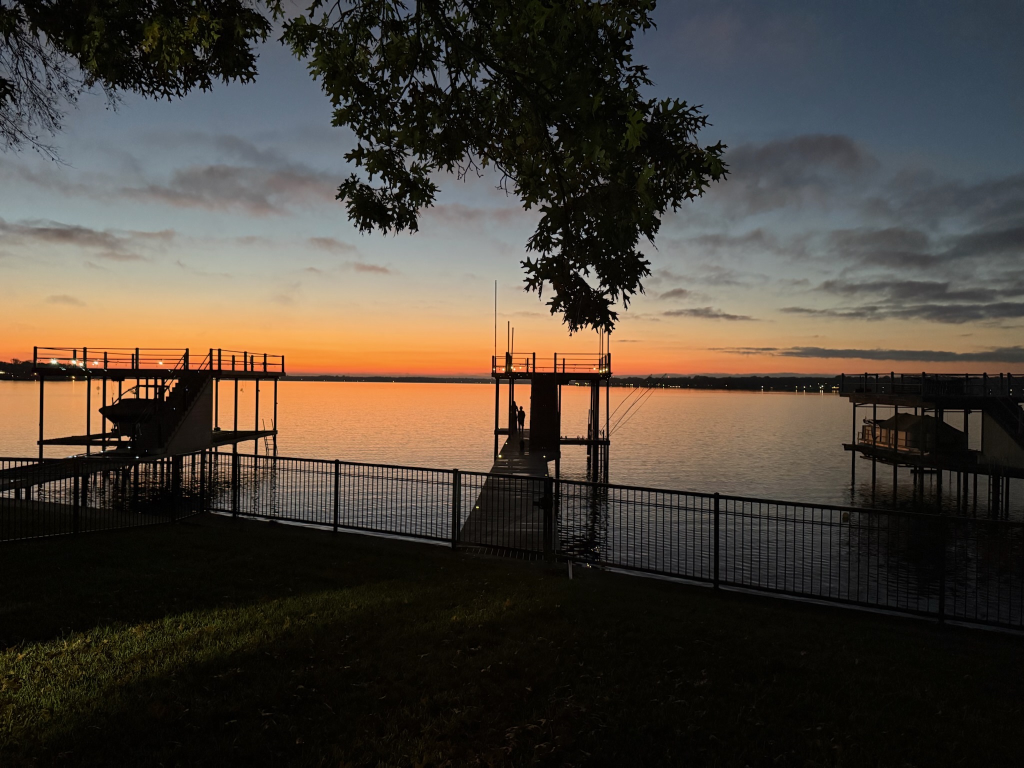 Relax on the back porch or dock and watch the sun set