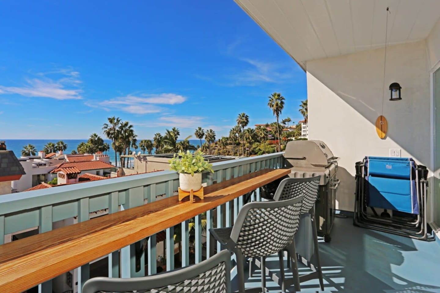 Extra views from the private balcony