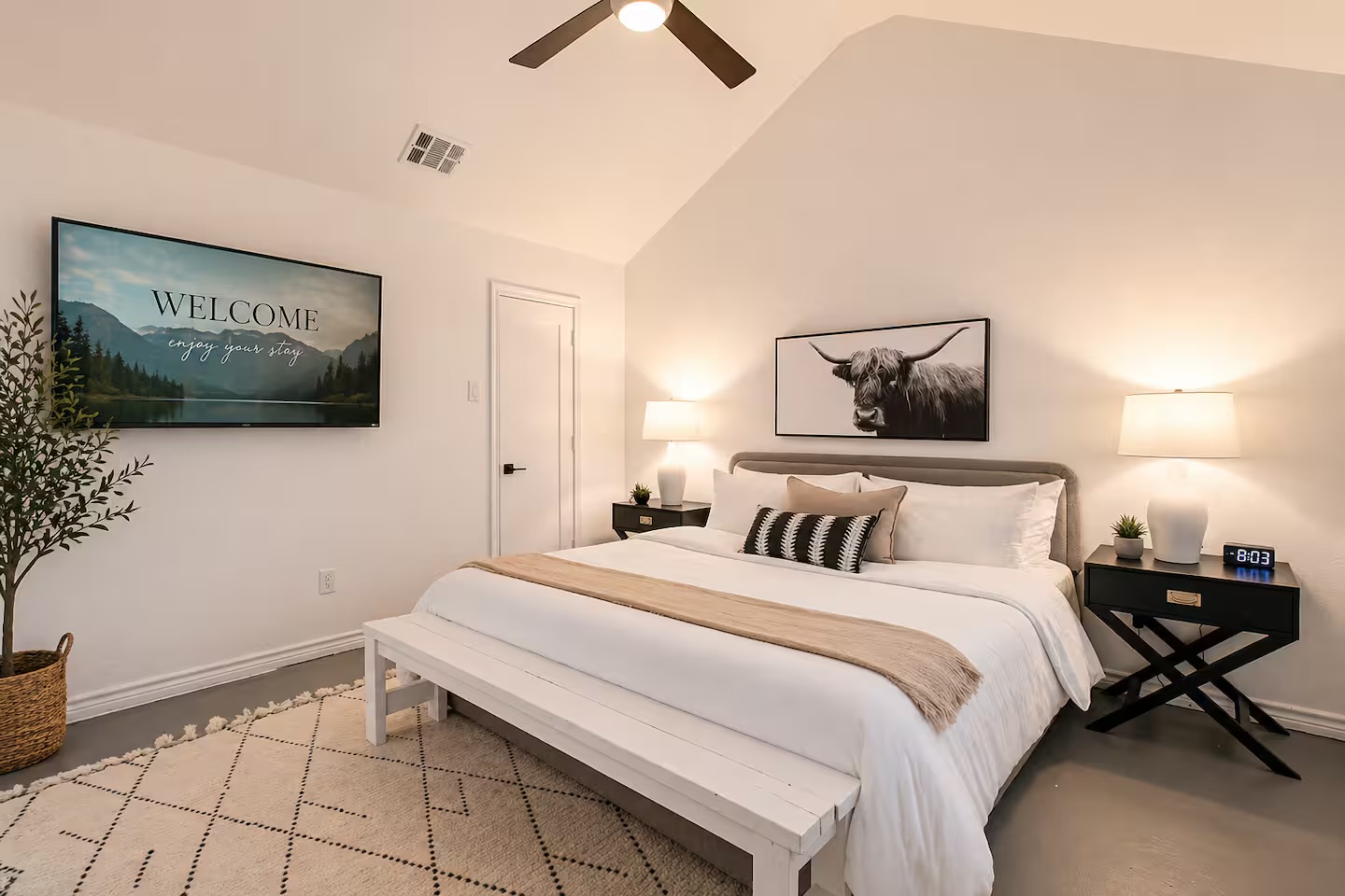 Comfortable guest bedroom for restful nights