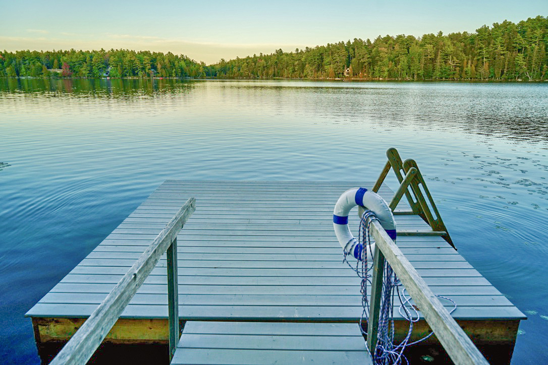 Your private dock on the quiet shores of Long Pond