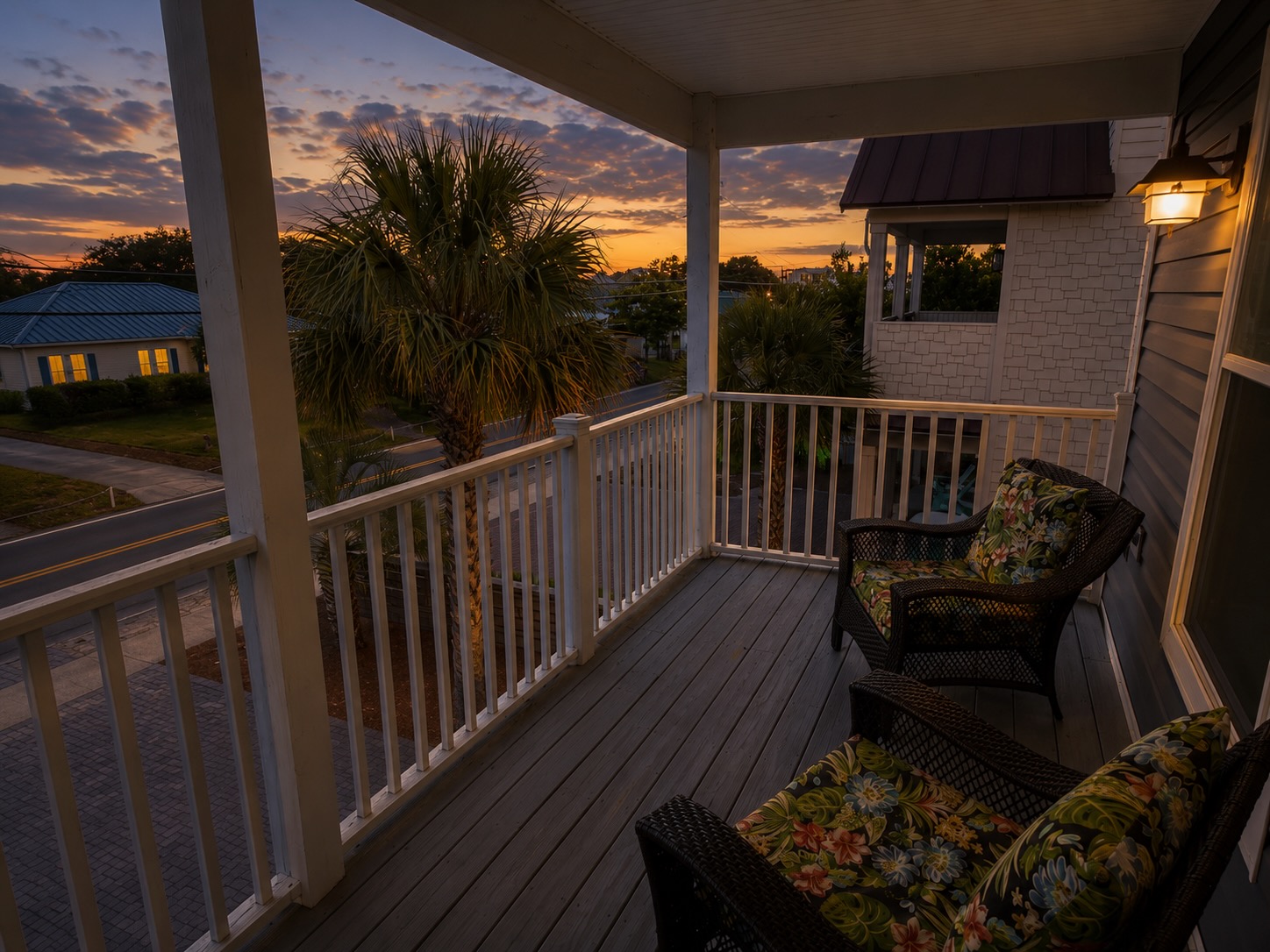 Start your mornings with coffee on the private balcony and end your evenings beneath warm coastal sunsets.