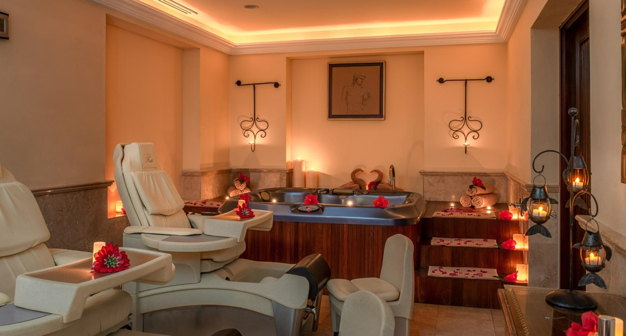 European-style Armonia spa at Pueblo Bonito Sunset while staying at Montecristo, Vacation Travel Exclusives