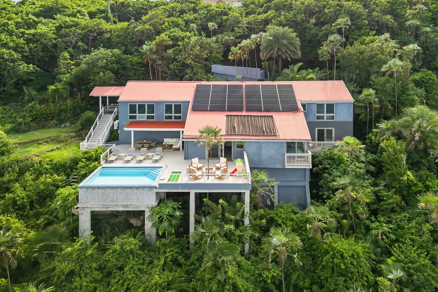 Aerial view of Villa Overlook!