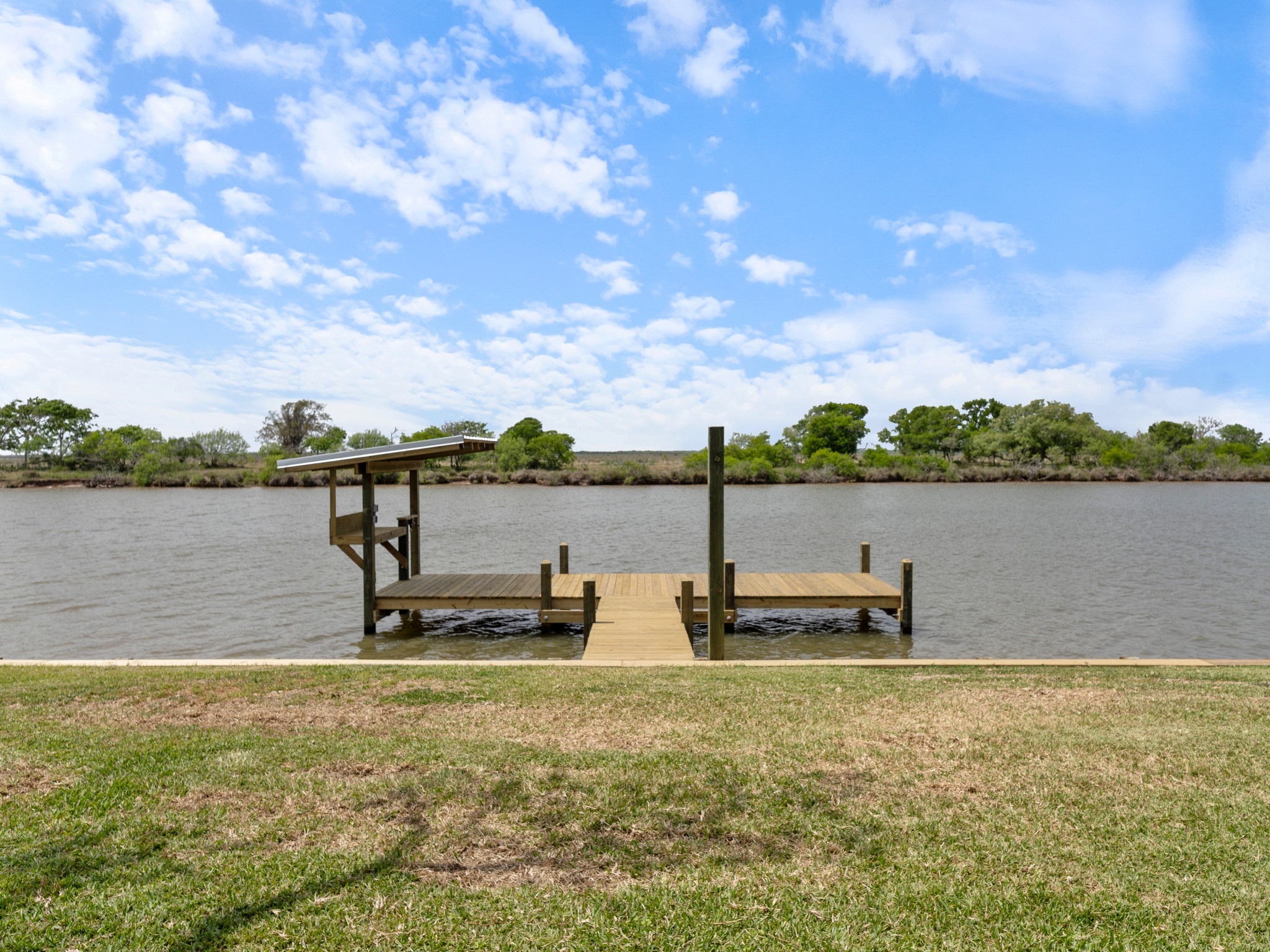 Newly built fishing pier