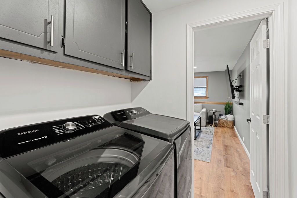 Washer & Dryer available for use along with starter detergent & dryer sheets