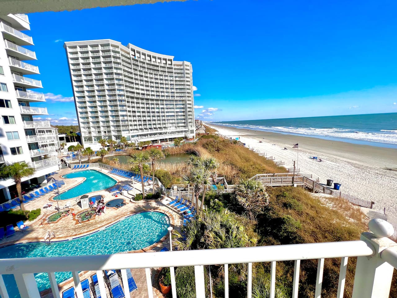 Wrap Around Balcony showing the resort area
