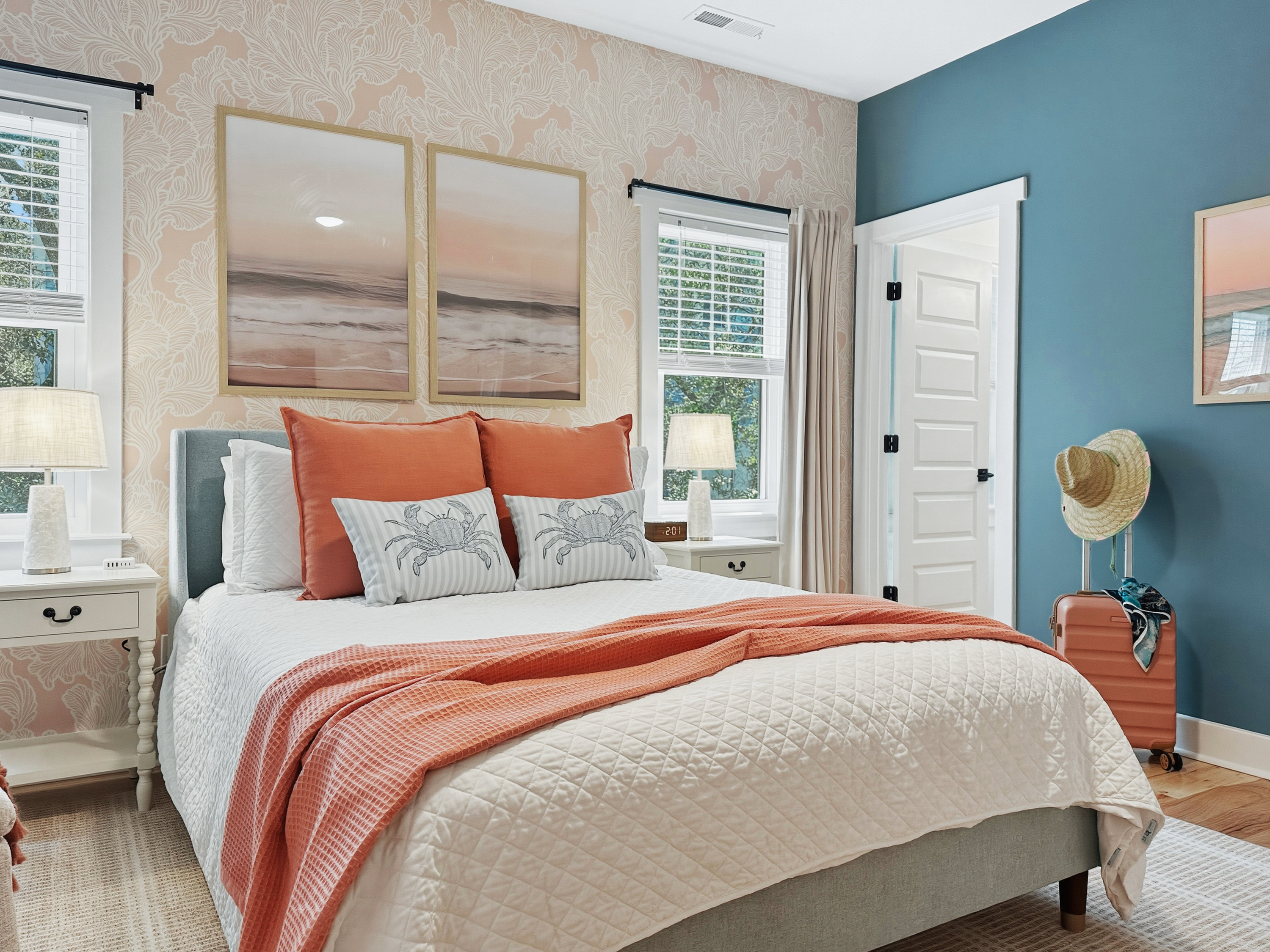 All bedrooms have a bedside charging station.