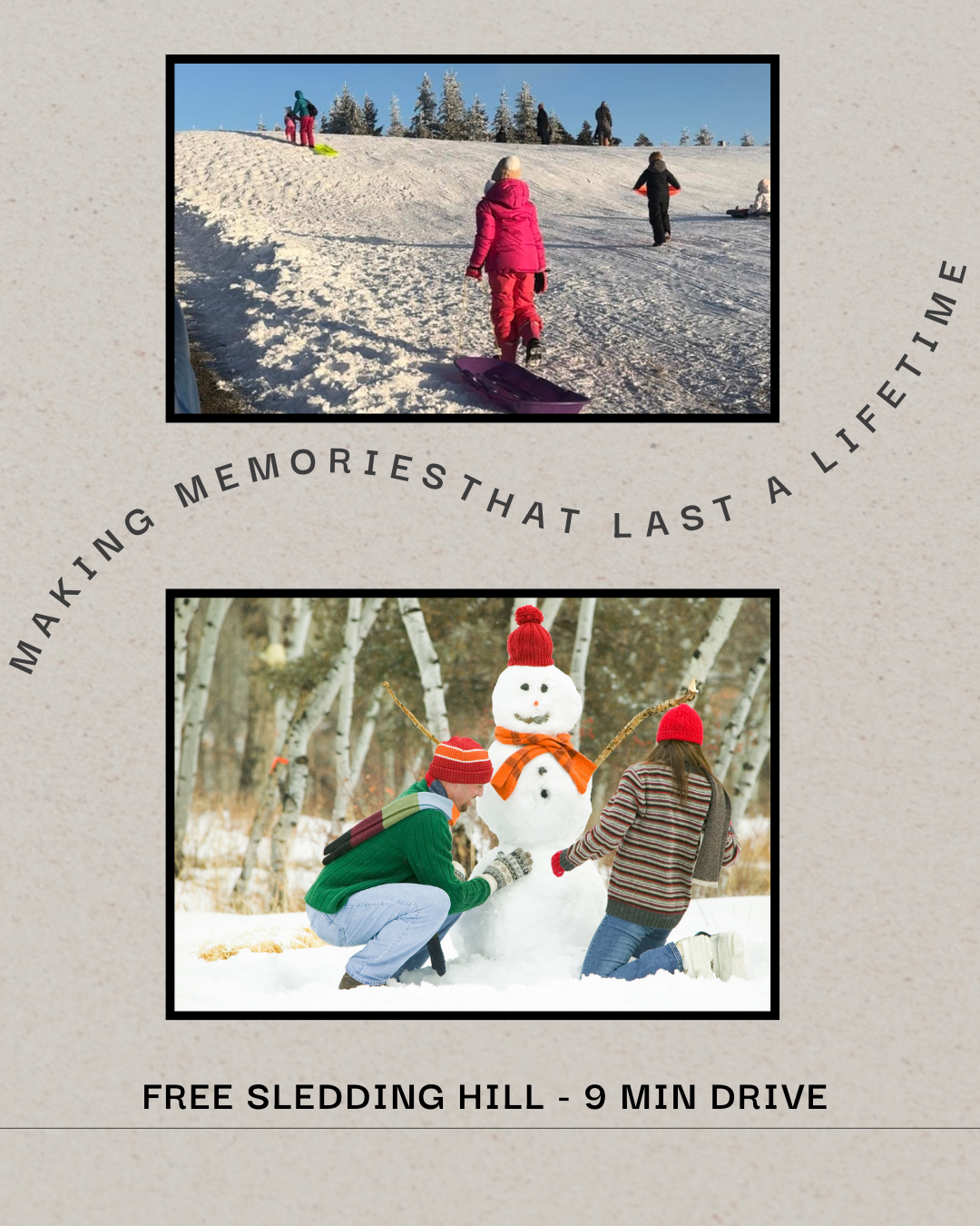 Free sledding hill in Beech Mountain town for the littles to enjoy.  