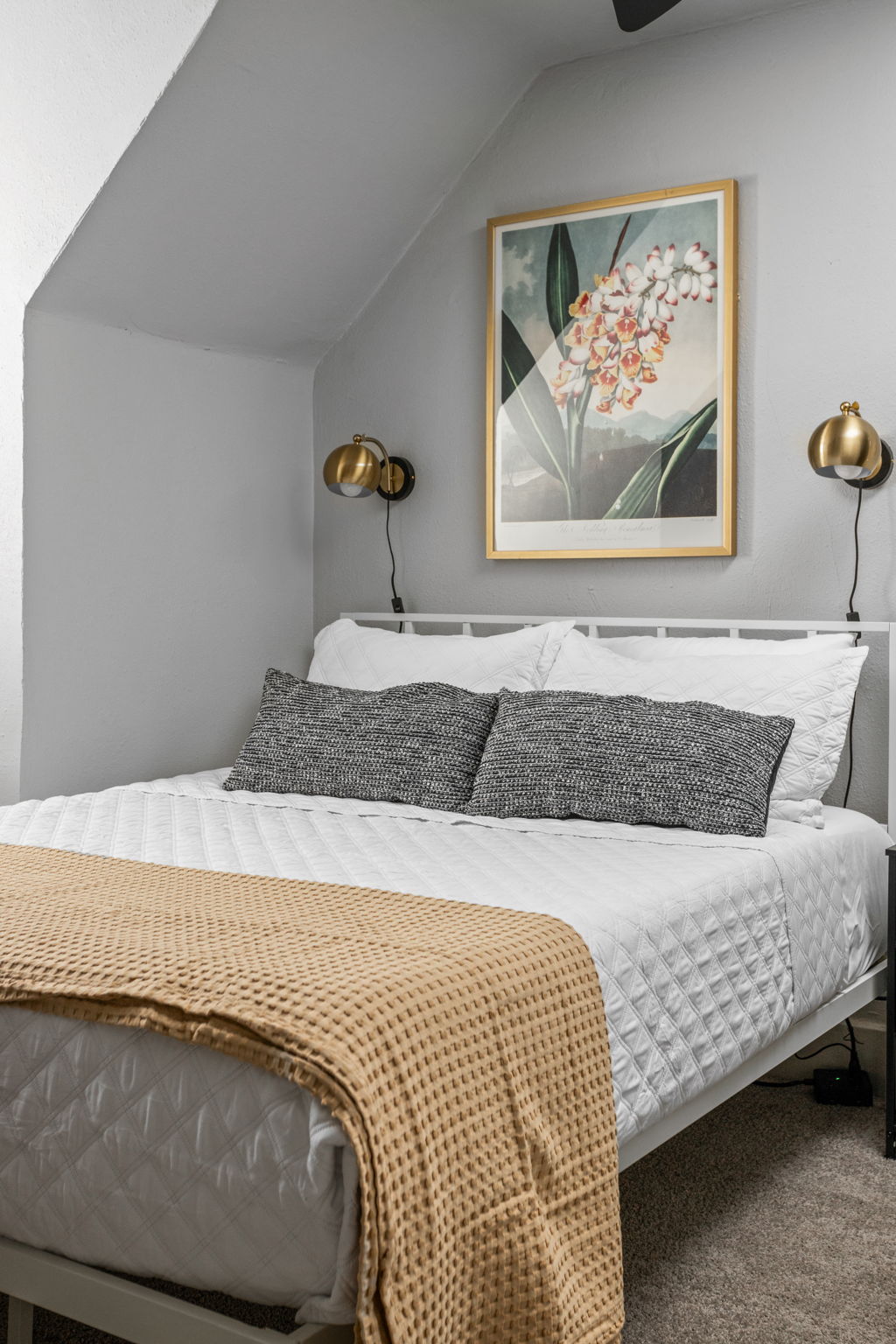 Sleep comfortably in a queen size memory foam bed and blackout curtains. Watch your favorite shows and movies on the smart TV.