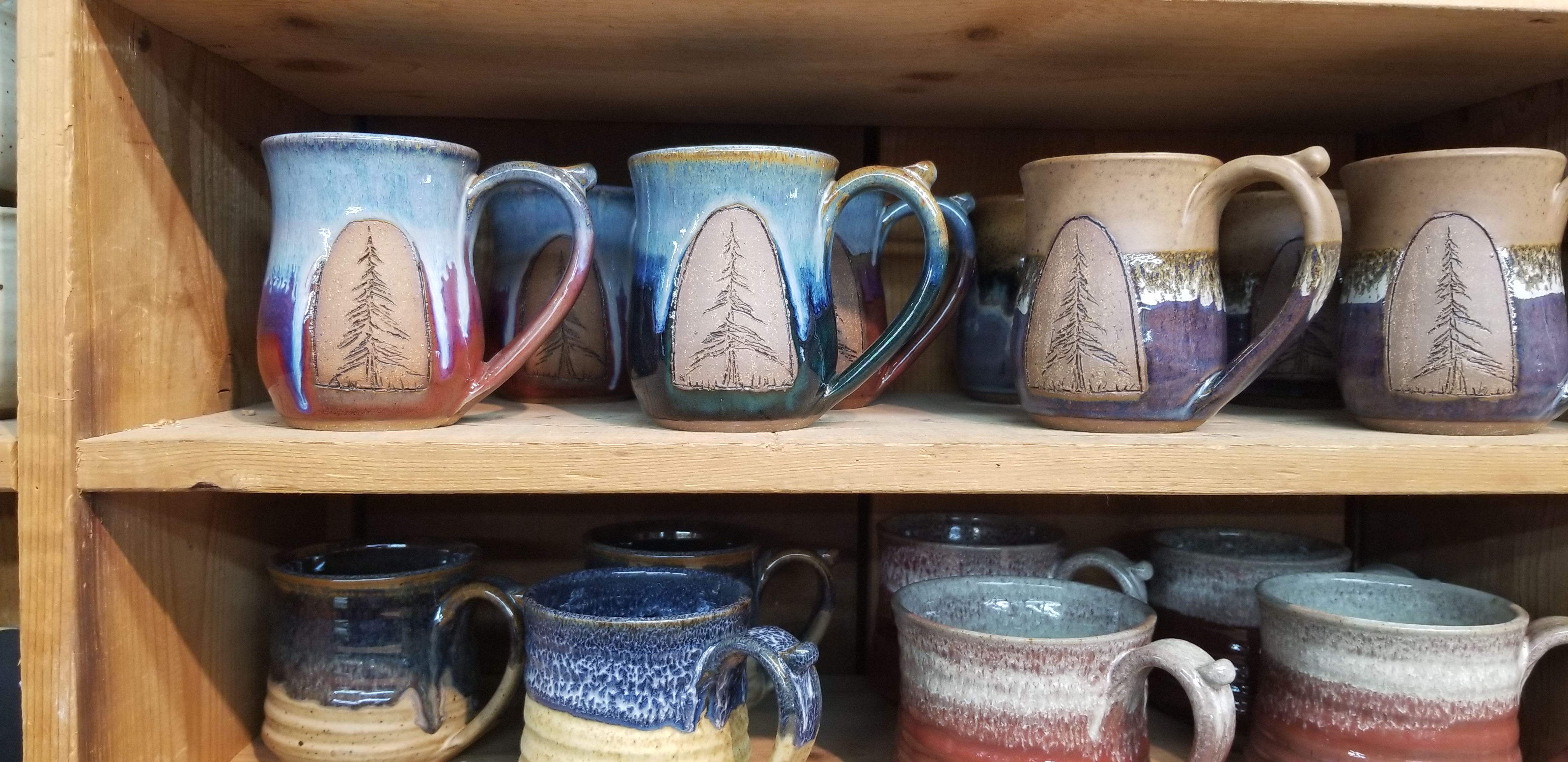 alewine pottery mugs