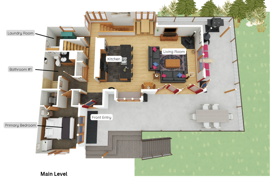 Main Floor - 3D Floor Plan