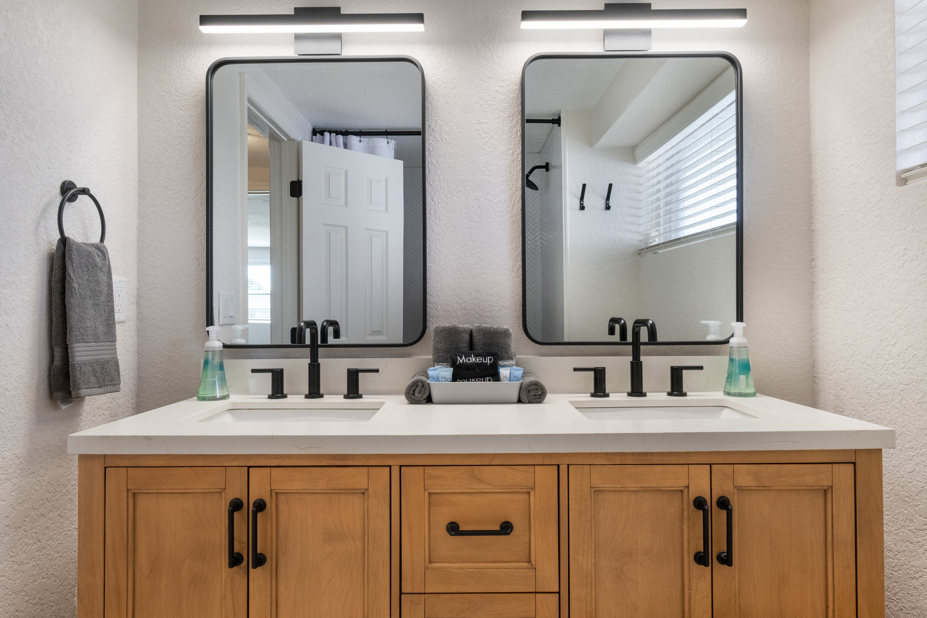 Dual modern vanity