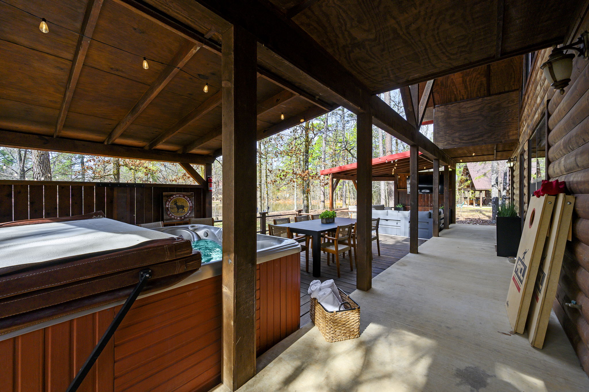 Slip into warm, bubbling comfort after a day exploring. Secluded and thoughtfully placed for maximum relaxation.