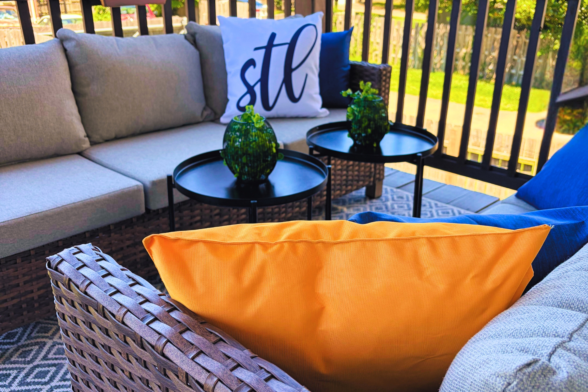 Comfortable outdoor seating extends your living space outdoors.
