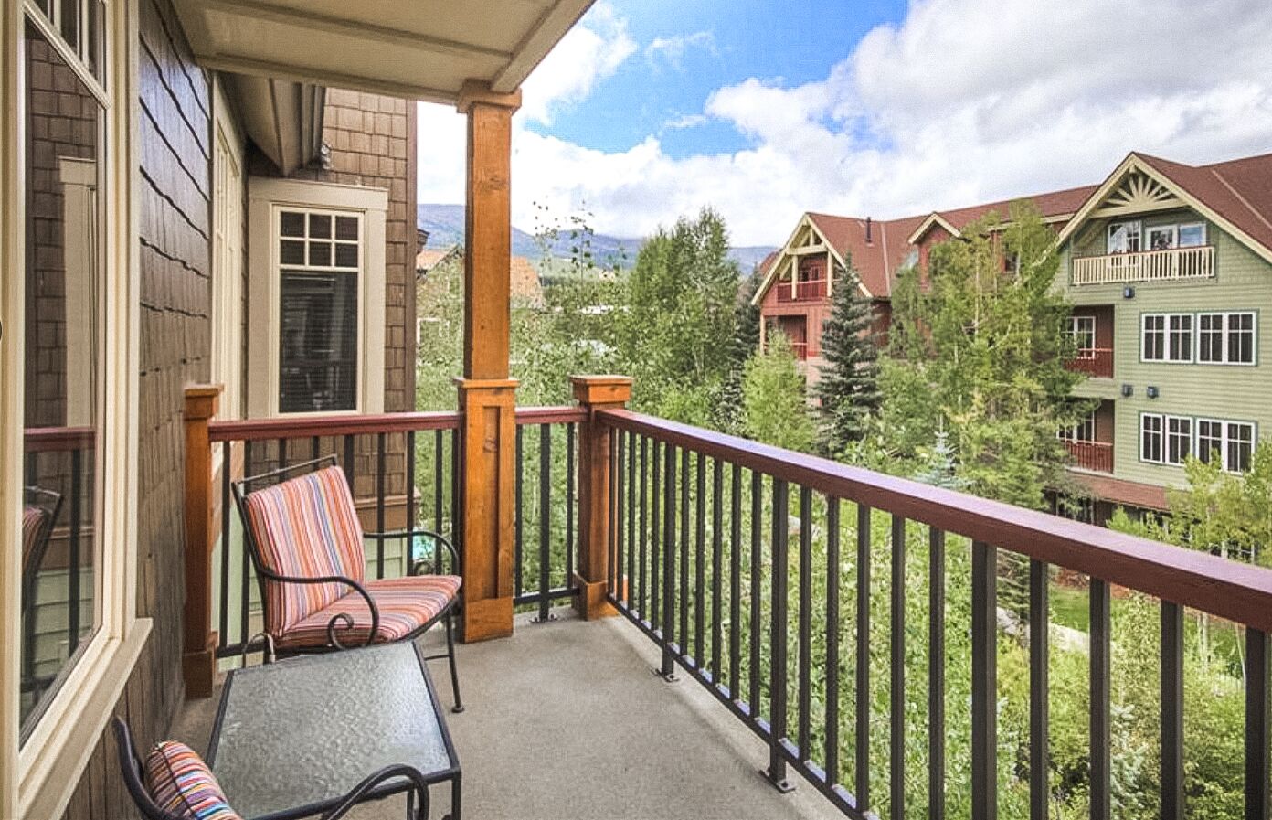 Views from the private balcony