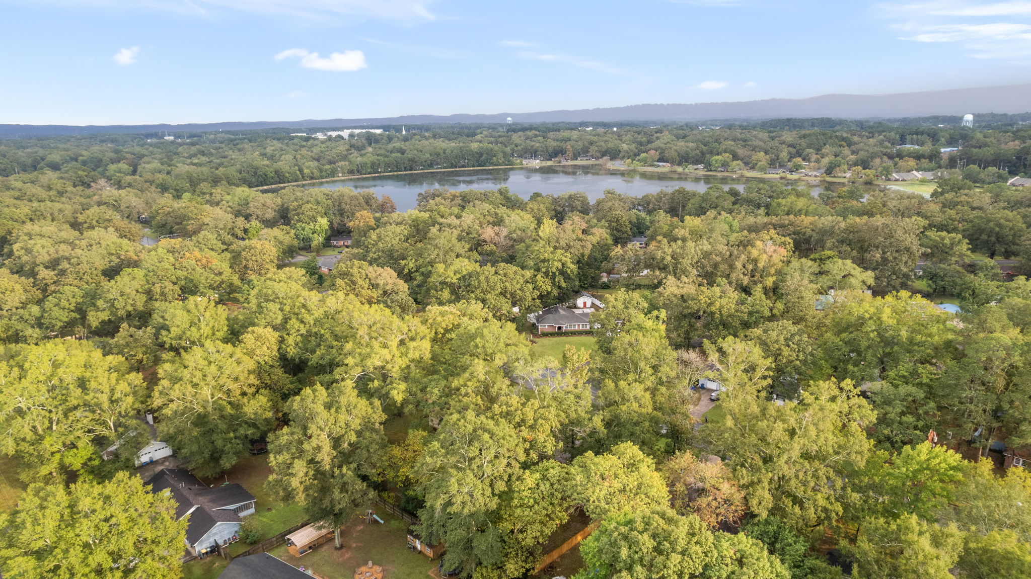 Aerial View of Lake Conasauga From The Cottage on Elliott