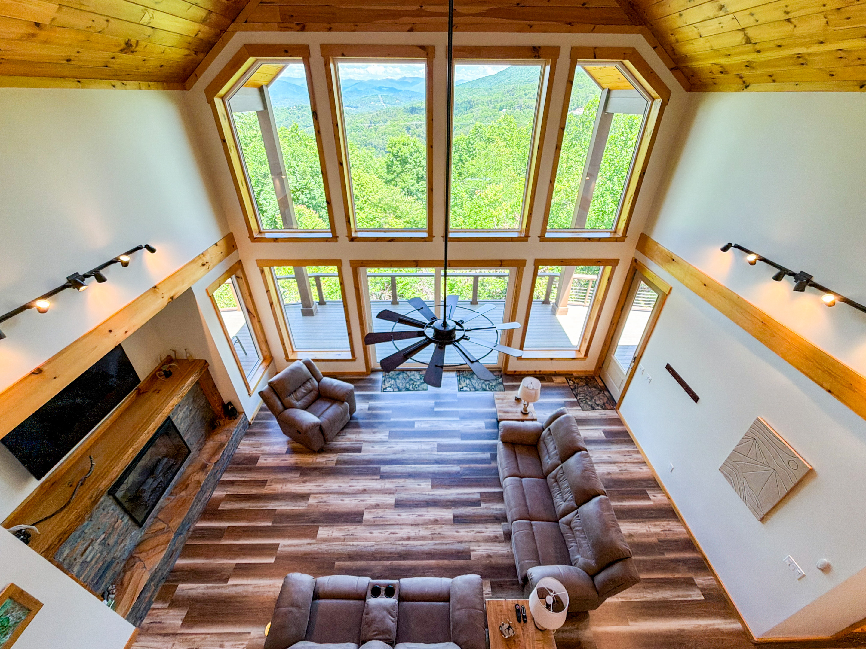 Loft overlooking the living room