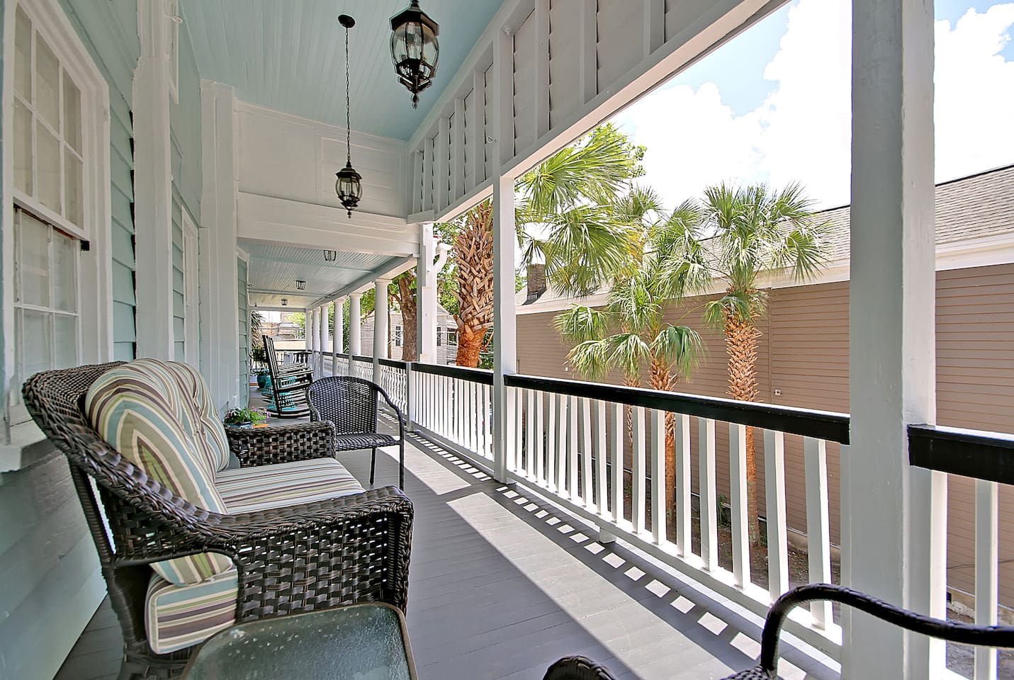 Another comfortable spot on the spacious porch