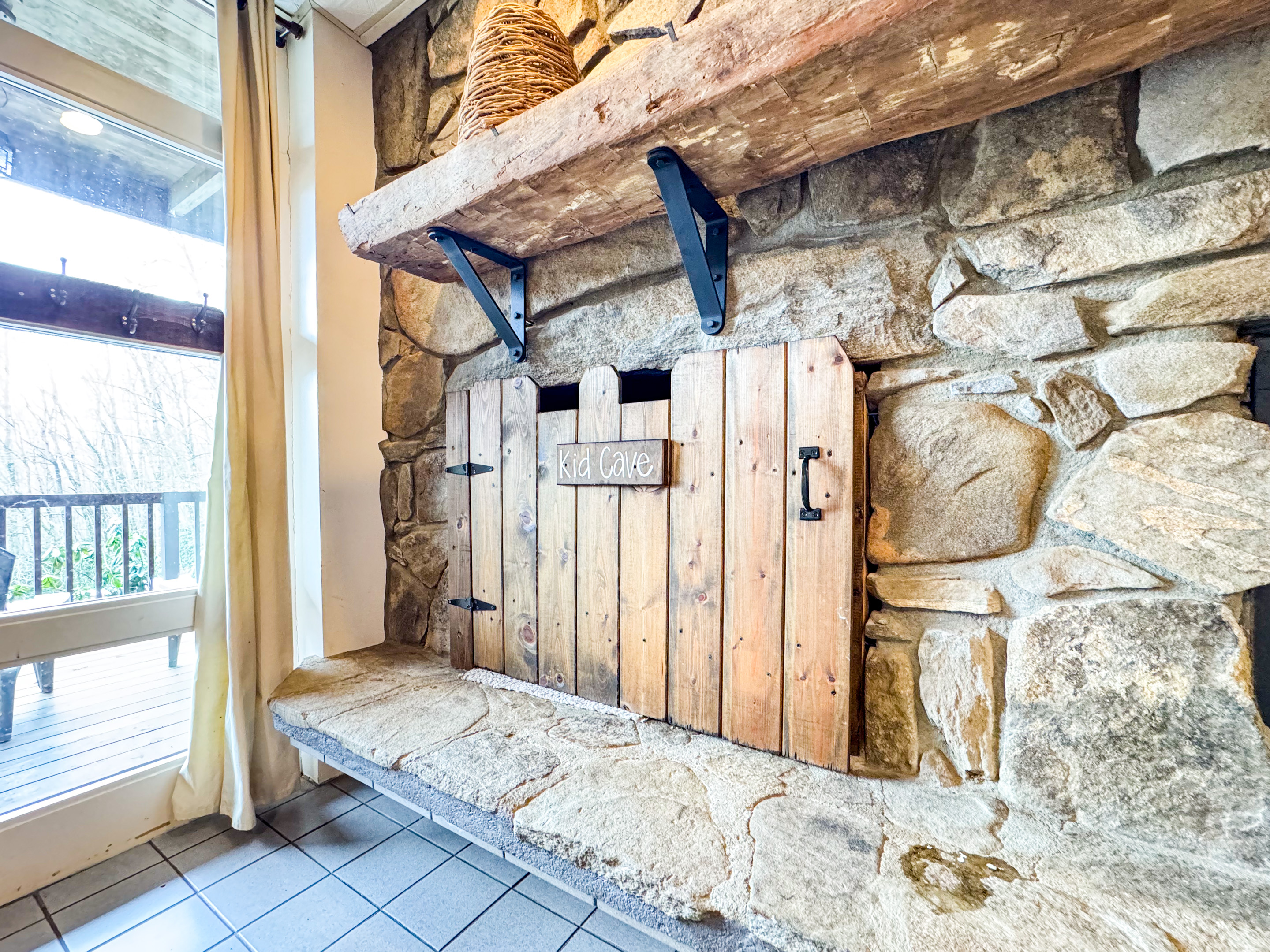 the ever so popular kids cave...It's the first place they go so we surrendered it to the little ones!