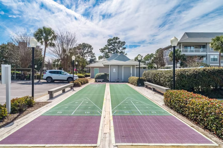 Shuffleboard courts