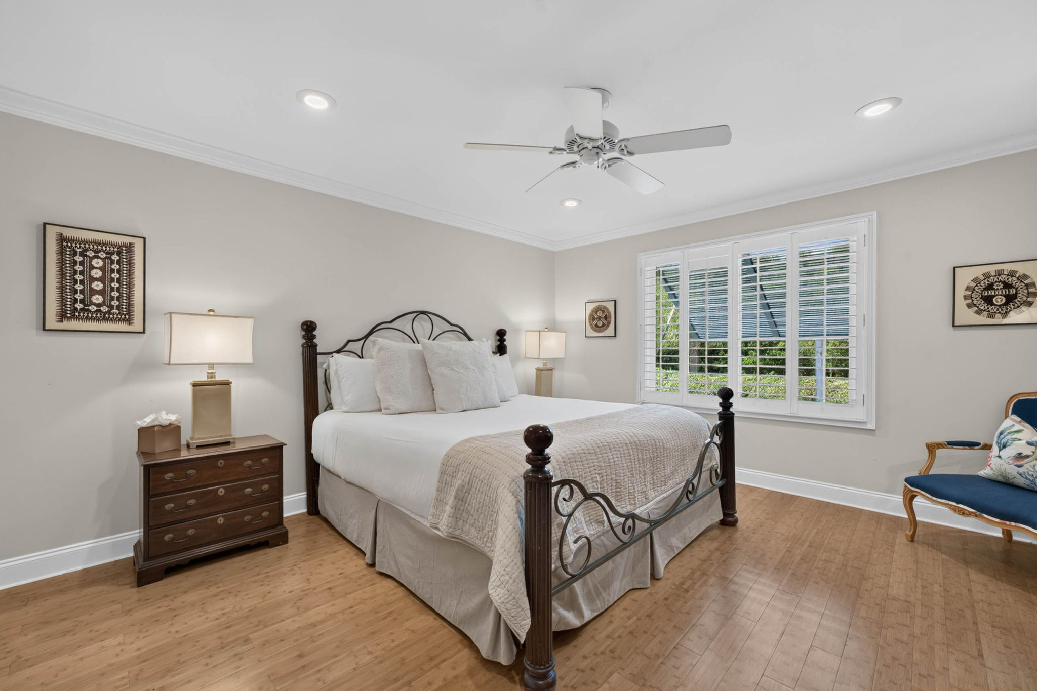 Bedroom 1: King Bed with hall bathroom | Oceans 22 | 22 Beach Club Villas, Wild Dunes | IOP Escapes