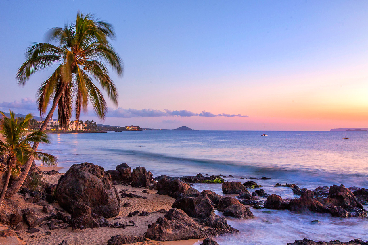 Sunsets from a Maui beach are like no other