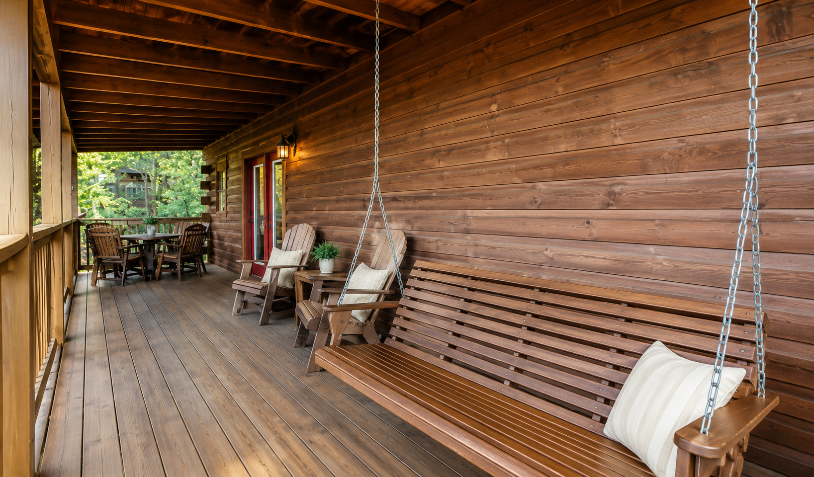 Another view of the spacious first deck!