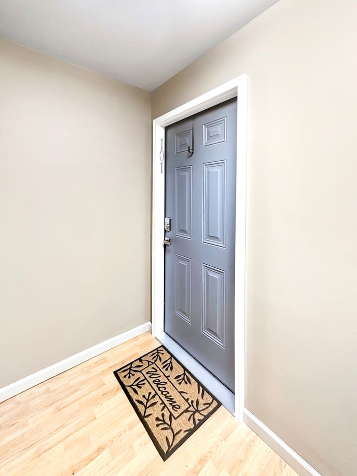 No need to keep up with a key! You'll have your own key code to use during your stay.